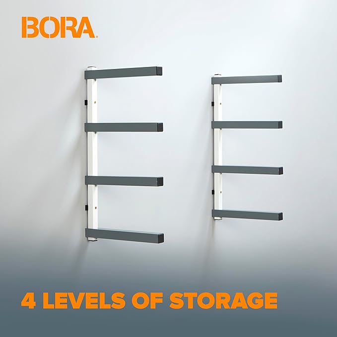 Bora 4-Level Lumber Storage Rack Wood and Garage Organization Space Saving - Image 3