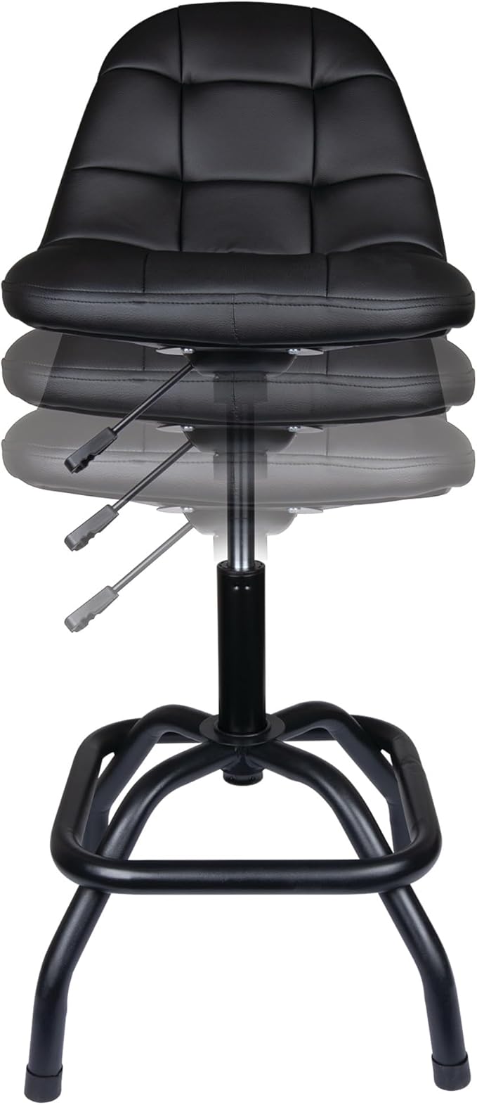 Performance Tool W85031 Pneumatic High Back Adjustable Swivel Bar Stool - Image 8