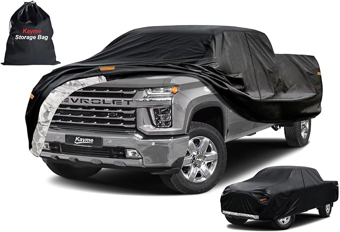 Kayme Truck Cover Custom Fit Chevrolet Silverado 3500HD Extended/Crew Cab LB. by kayme