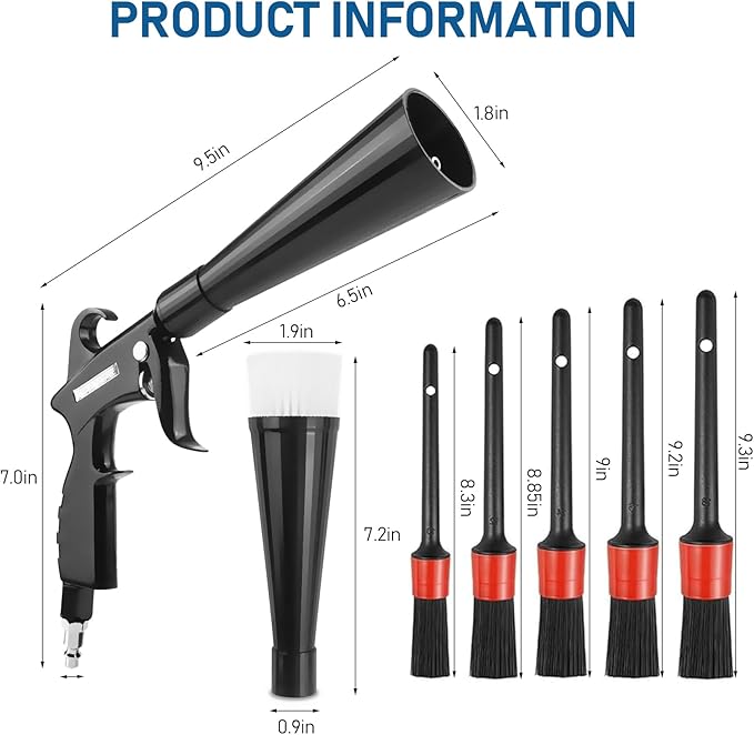 Tornado Car Cleaning Air Blow Gun – High Pressure Interior Detailing Tool - Image 2