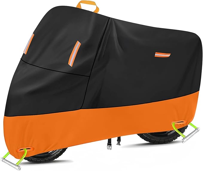 Harley Motorcycle Cover Waterproof Outdoor 300D Oxford Heavy Duty Oxford All by SECELES