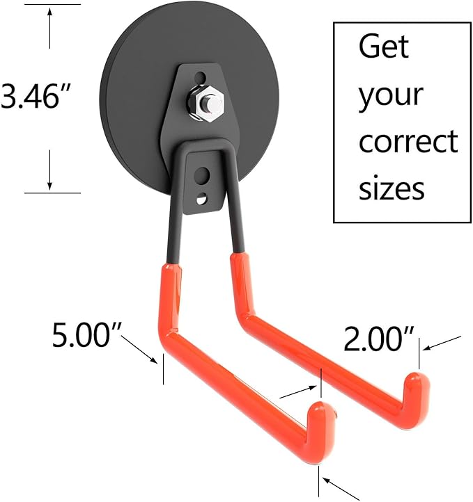 Heavy Duty Large Magnetic Hooks, Strong Magnet Hooks - Image 2