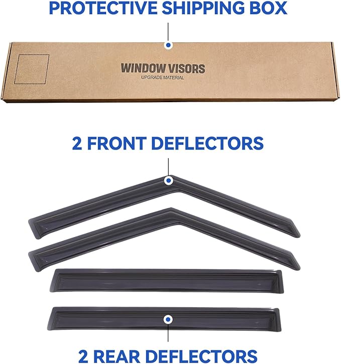 Window Visors Rain Guards Shield - Image 5