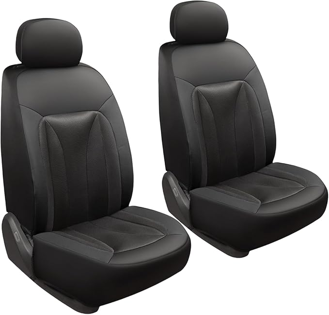 GIANT PANDA 2-Pack Front 3D Air Mesh Car Seat Covers Custom Fit Dodge Ram 1500 - Image 8