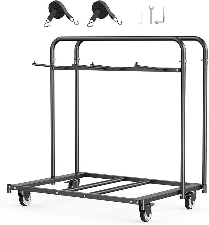 VEVOR Folding Chair Rack, 400 LBS Capacity, Heavy-Duty Chair Cart by VEVOR