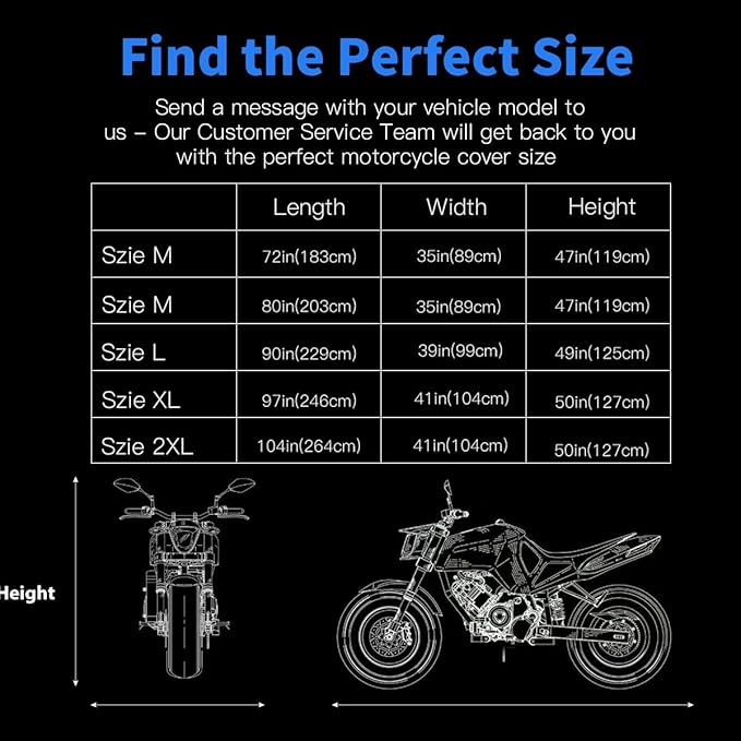 Motorcycle Cover All Season Waterproof Scooter Cover - Image 7