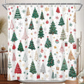 Christmas Tree Shower Curtain, 72x84 Inch Waterproof Fabric by Duluxykl