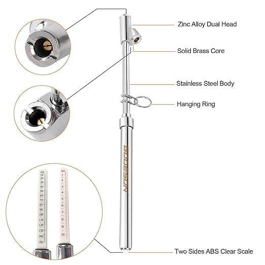 GODESON Dual Head Tire Pressure Gauge, Heavy Duty Pen Tire Gauge Range - Image 2