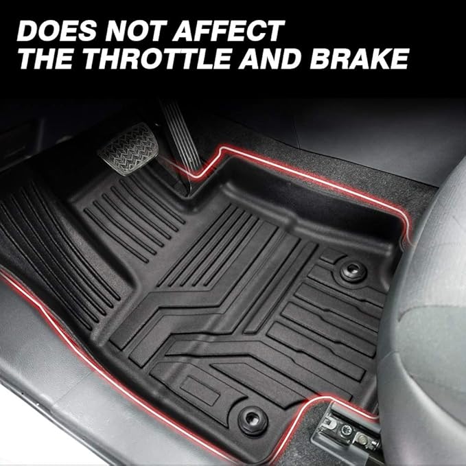 Powerty Floor Mats for 2019-2024 2025 Toyota RAV4 Accessories All Weather Floor - Image 3