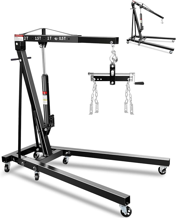 2-Ton Folding Engine Hoist by GarveeTech