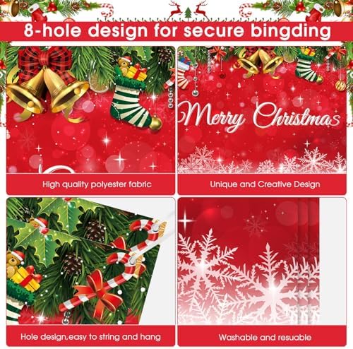 Teenyyou Christmas Garage Door Decorations 7 x 8 ft - Image 3