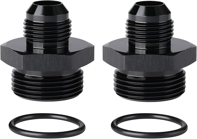 10AN Male Flare to 16AN ORB O-ring Boss Fuel Pump Rail Adapter Fitting Aluminum by Podavelle