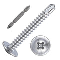 Wensilon（200pcs）#8×1-1/4”for Sheet Metal Self-Tapping Screws 410 Stainless by Wensilon