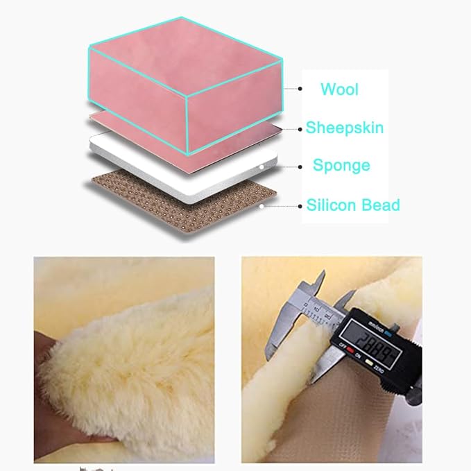 Fluffy Genuine Australia Sheepskin Car Seat Cover - Image 7