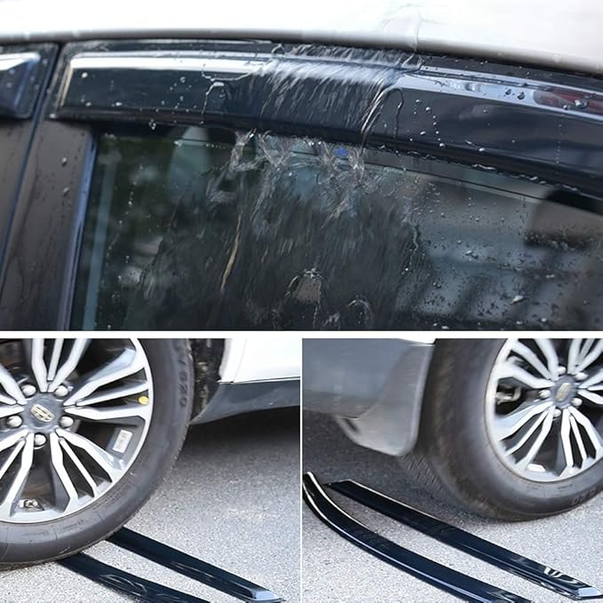 Sunproof Waterproof Side Window Wind Deflector, Window Visor fit - Image 3