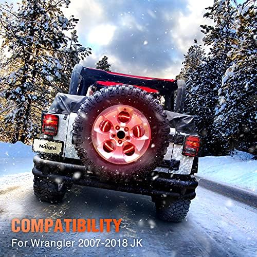 Nilight Spare Tire Brake Light, 3rd Brake Light for Jeep Wrangler JK JKU