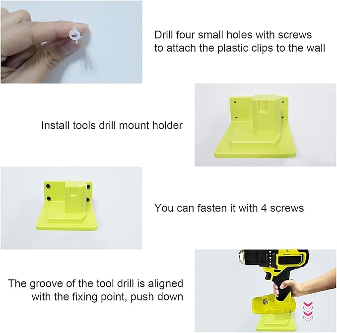 20 Pack Tool Holder Wall Mount Portable Compatible - Image 3