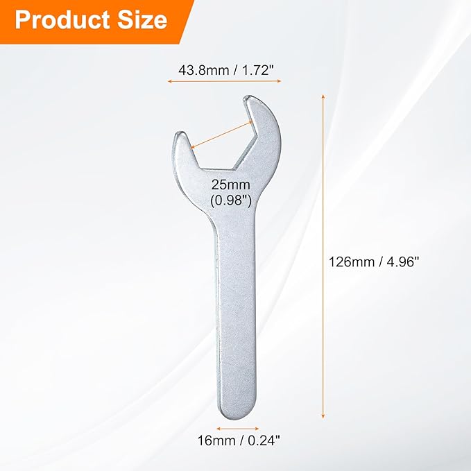 HARFINGTON 10pcs Small Wrench 25x126x2.8mm Metric U-Shaped Single Open Ended - Image 2