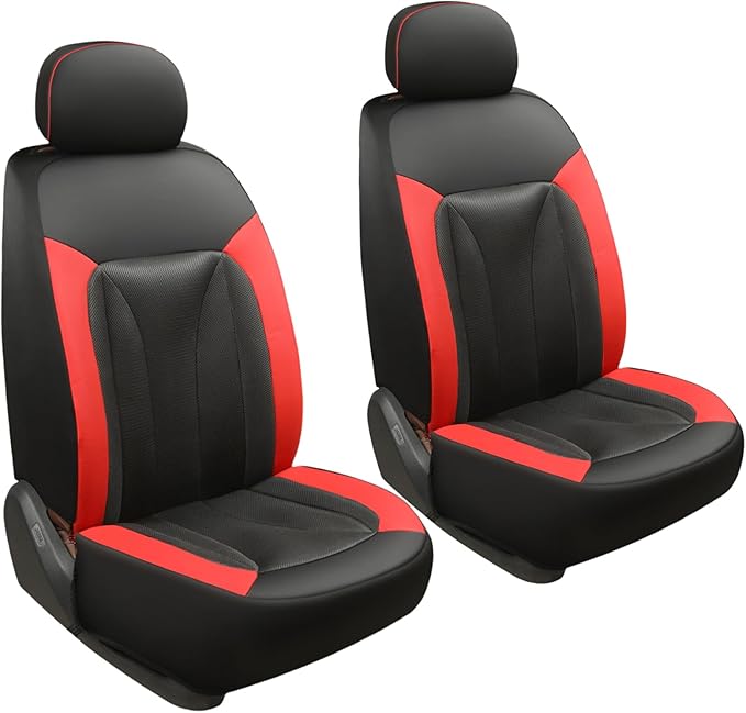 GIANT PANDA 2 Front Leather Car Seat Cover by GIANTPANDA