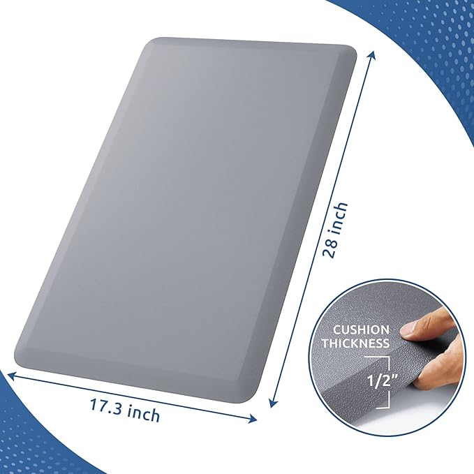 KitchenClouds Kitchen Mat Cushioned Anti Fatigue Rug 17.3"x28" Waterproof Non - Image 2