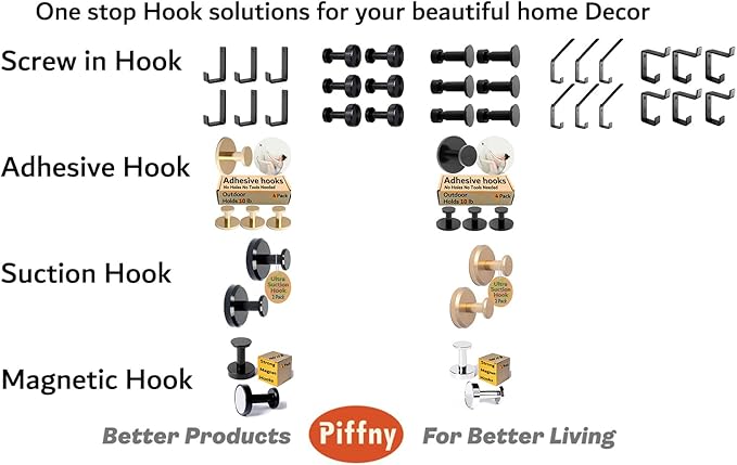 Robe & Towel Hook, 6 Pack Heavy Duty Stainless Steel Outdoor Wall Hooks - Image 6