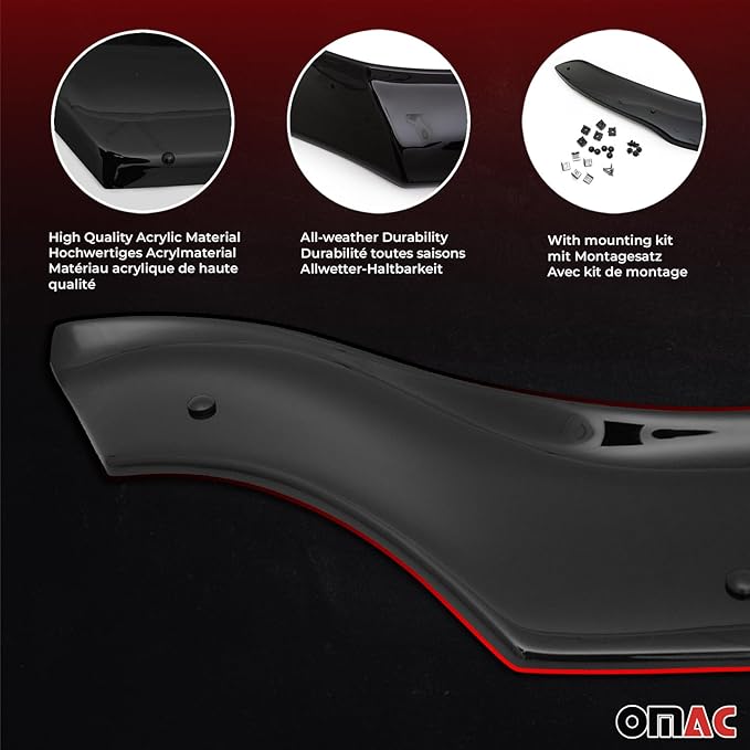 OMAC Front Bug Shield Hood Deflector Bonnet Guard - Image 5