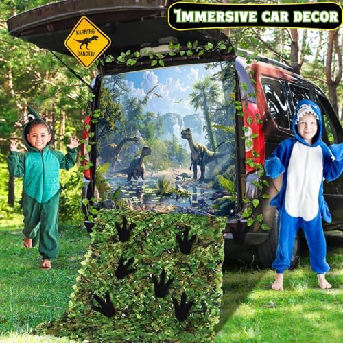 Daisyinner Halloween Dinosaur Trunk or Treat Decorations