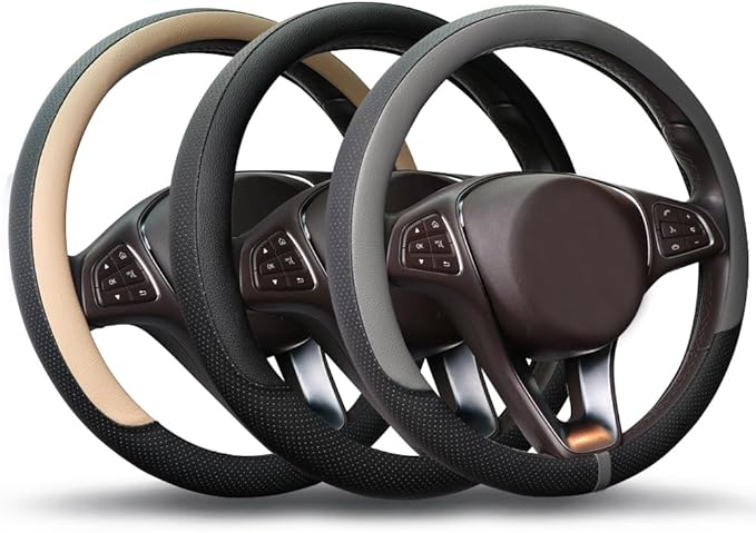 COFIT Breathable Car Steering Wheel Cover 15 inch Auto Universal Leather Wrap - Image 7