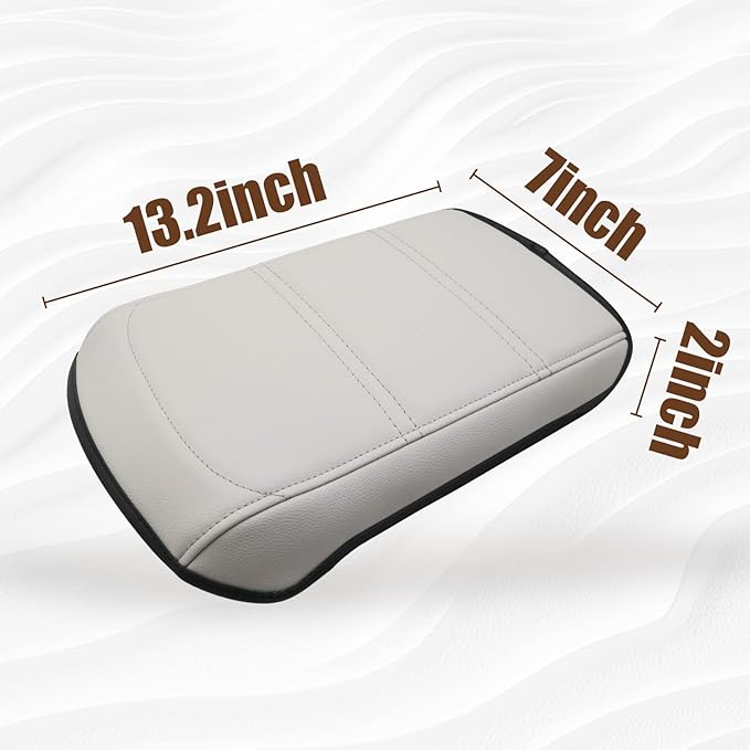 Muslogy for Acadia 2017-2023 Center Console Pad Armrest Seat Box Cover Vegan - Image 7
