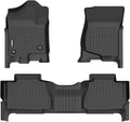 GINOWY- Floor Mats for Chevy Tahoe 2007-2014, for GMC Yukon, TPE All Weather by GINOWY