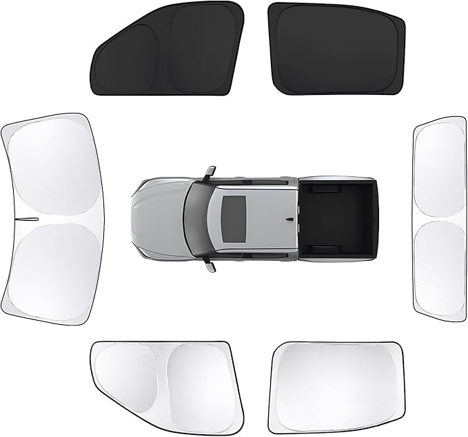 6pcs Car Window Shades for Toyota Tundra 2022-2025 Accessories, Windshield Side by Unknown