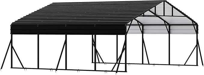 20' x 20' x 8.5' Heavy Duty Metal Carport by Hipicute