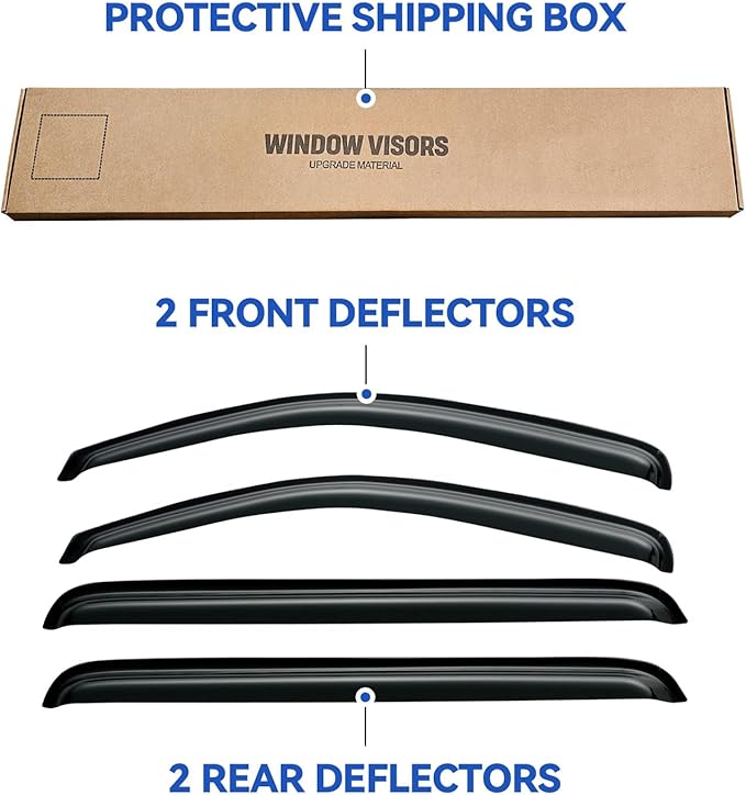 Window Visors Rain Guards Shield - Image 5