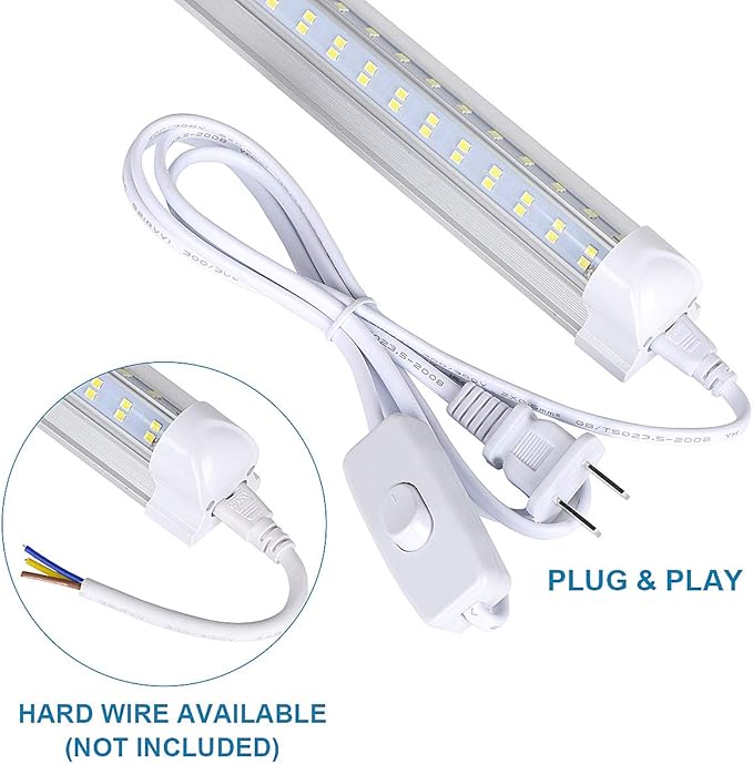 T8 LED Light Tube, 4FT 60W, 6500K Cool White Clear Cover, 4FT Tube Light - Image 6