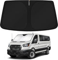 KUST Windshield Sun Shade for 2024 2025 2026 Ford Transit 350 Custom Fit by KUST