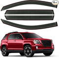 Rain Guard Fit for 2010-2017 GMC Terrain, Outside-Mount Side Window Visor by CHYKORLA