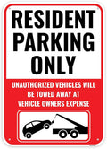1PC Resident Parking Sign, 14 x 10 Inches by Venicor