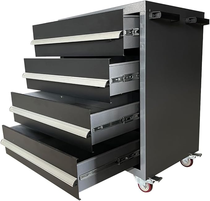 JZD Garage Storage Workbench Cabinet Set System, Heavy Duty, Tool Cabinets - Image 5