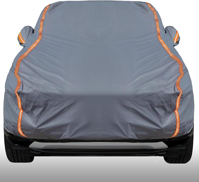 KEYOOG Universal Waterproof Heavy Weight Full Car Covers, Fit SUVs, All Weather by KEYOOG
