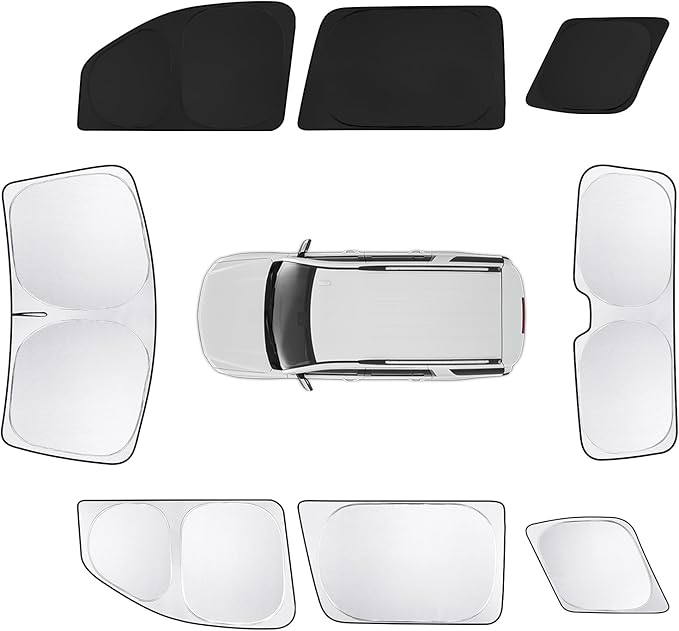 8pcs Car Window Shades for Chevrolet Tahoe 2015-2020 Accessories, Windshield by Unknown