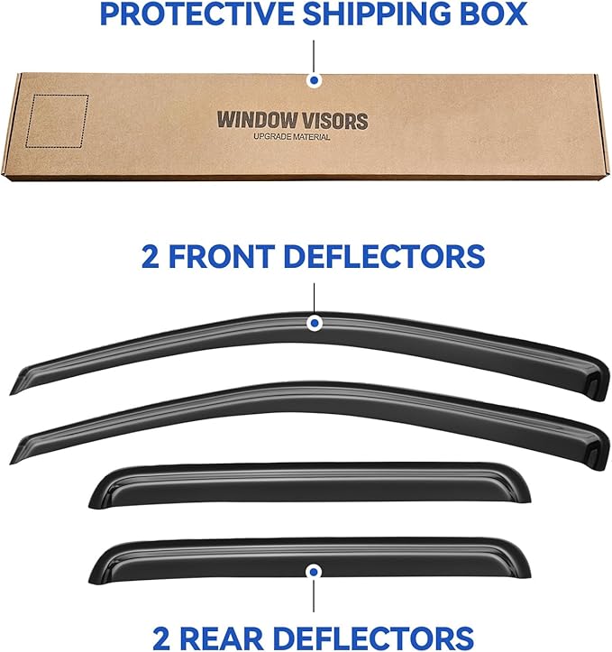 Window Visors Rain Guards Shield - Image 5