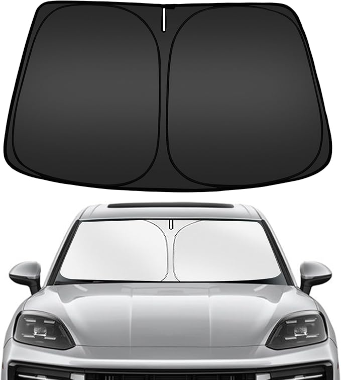 ARISMOTOR Windshield Sun Shade for Porsche Cayenne 2019-2025, Custom Fit by ARISMOTOR