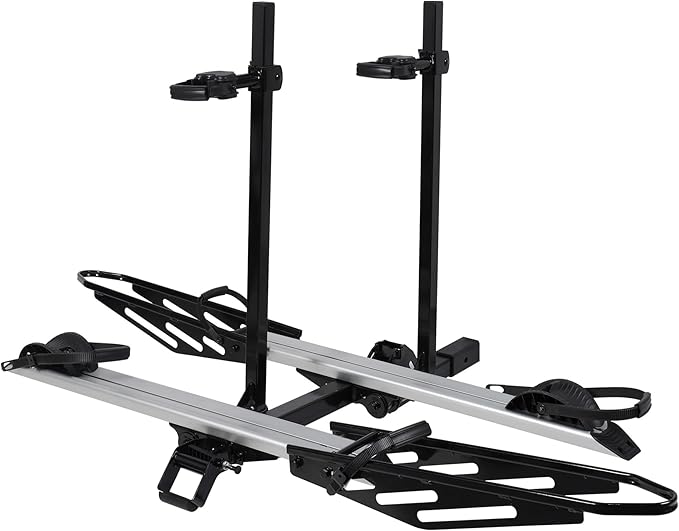Rockland Foldable 2-Ebike Rack, 200 lbs Capacity, Hitch Mount Electric Bike Rack by Rockland
