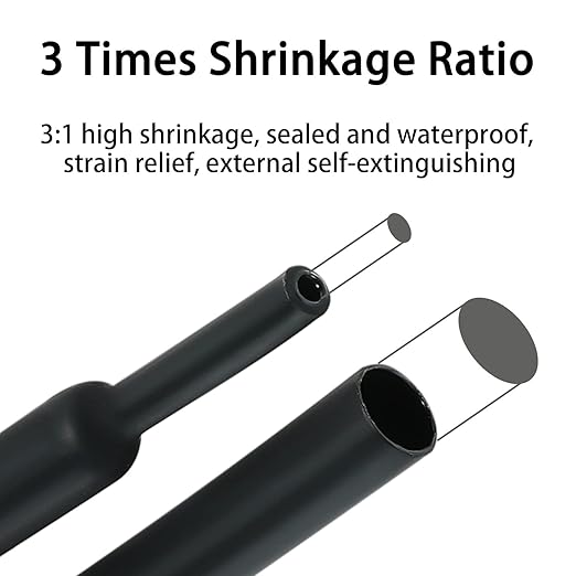 3:1 Ratio Heat Shrink Tubing Roll Adhesive Lined Industrial Marine Grade Dual - Image 4