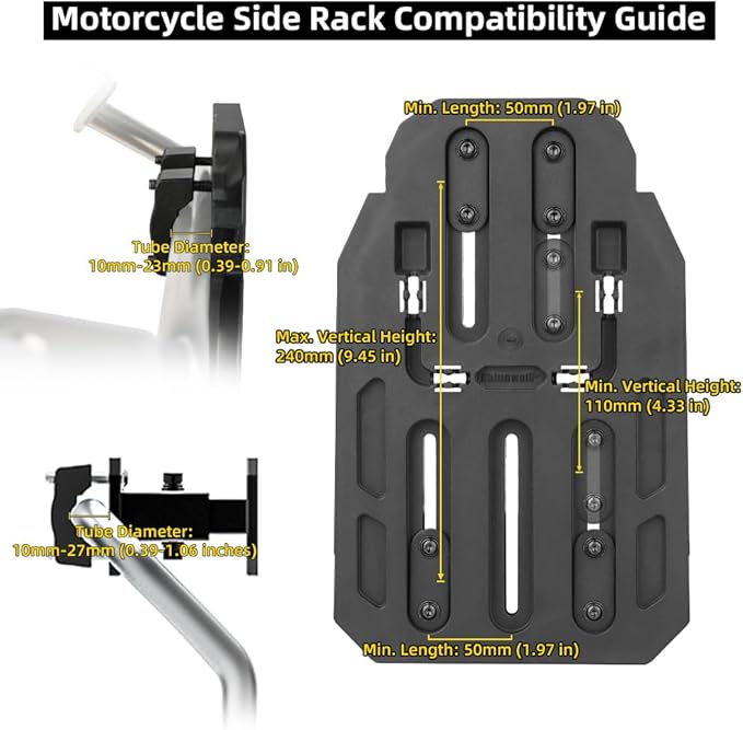 Rhinowalk Motorcycle Saddlebag 35L Waterproof, Quick Release Motorbike Side Bag - Image 6