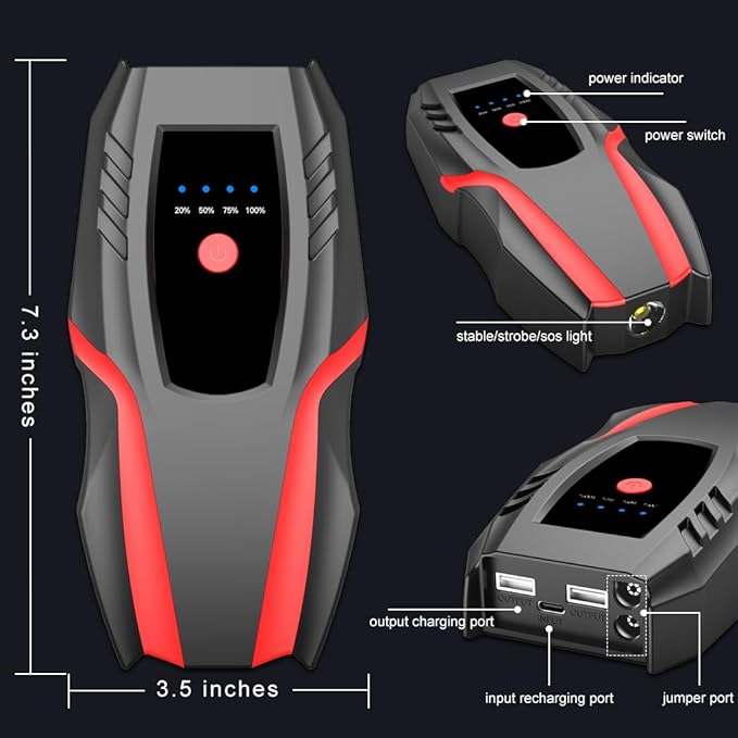12v Auto Jump Starter Pack - Image 7