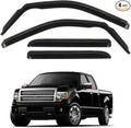 in Channel Rain Guards Fit for 2009-2014 Ford F-150 Crew Cab Full-Size Doors by CHYKORLA