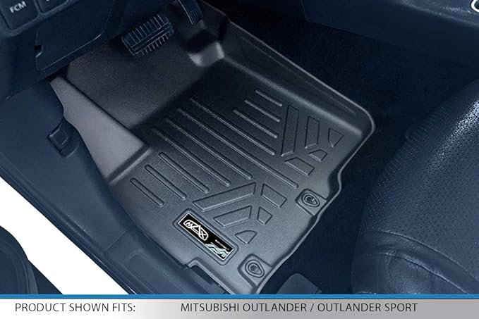 SMARTLINER Custom Fit Floor Mats 2 Row Liner Set Compatible - Image 2