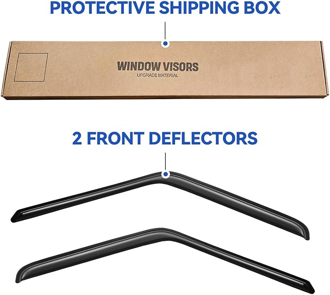Window Visors Rain Guards for 1980-1996 Ford Bronco, Out-Channel Window Vent - Image 7
