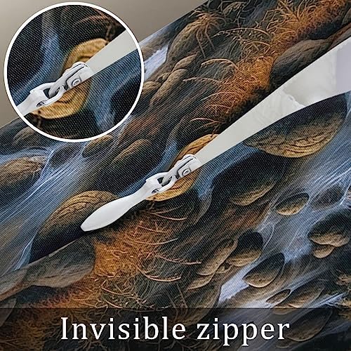 Pillow Covers 20x54 Inch - Body Deer Standing by a Stream Deep in The Forest Soft Brushed Microfiber Pillowcases with Hidden Zipper Closure Bed Pillow Shams for Bedroom Sofa Car - Image 7